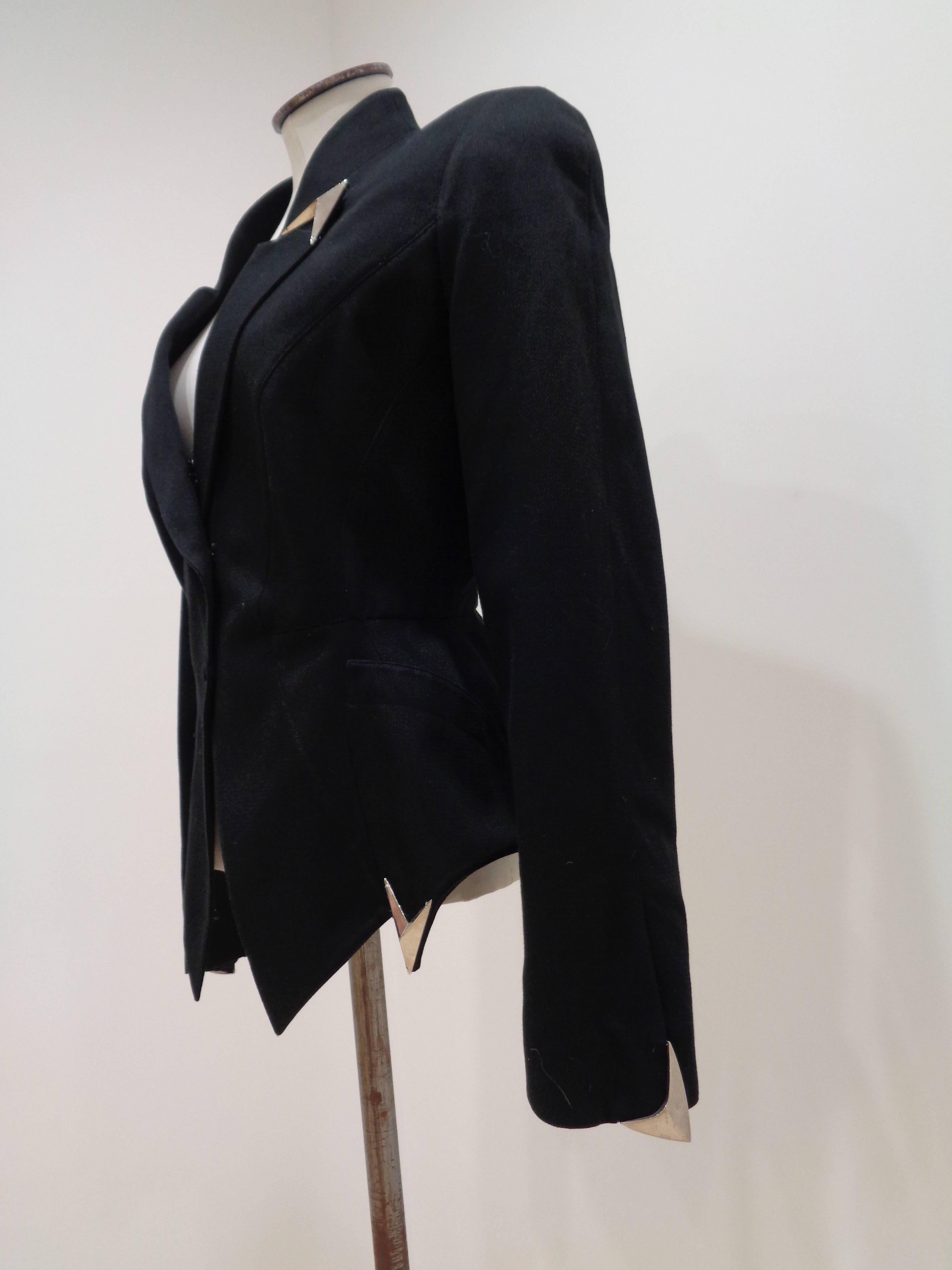 Thierry Mugler Black Jacket In Excellent Condition In Capri, IT