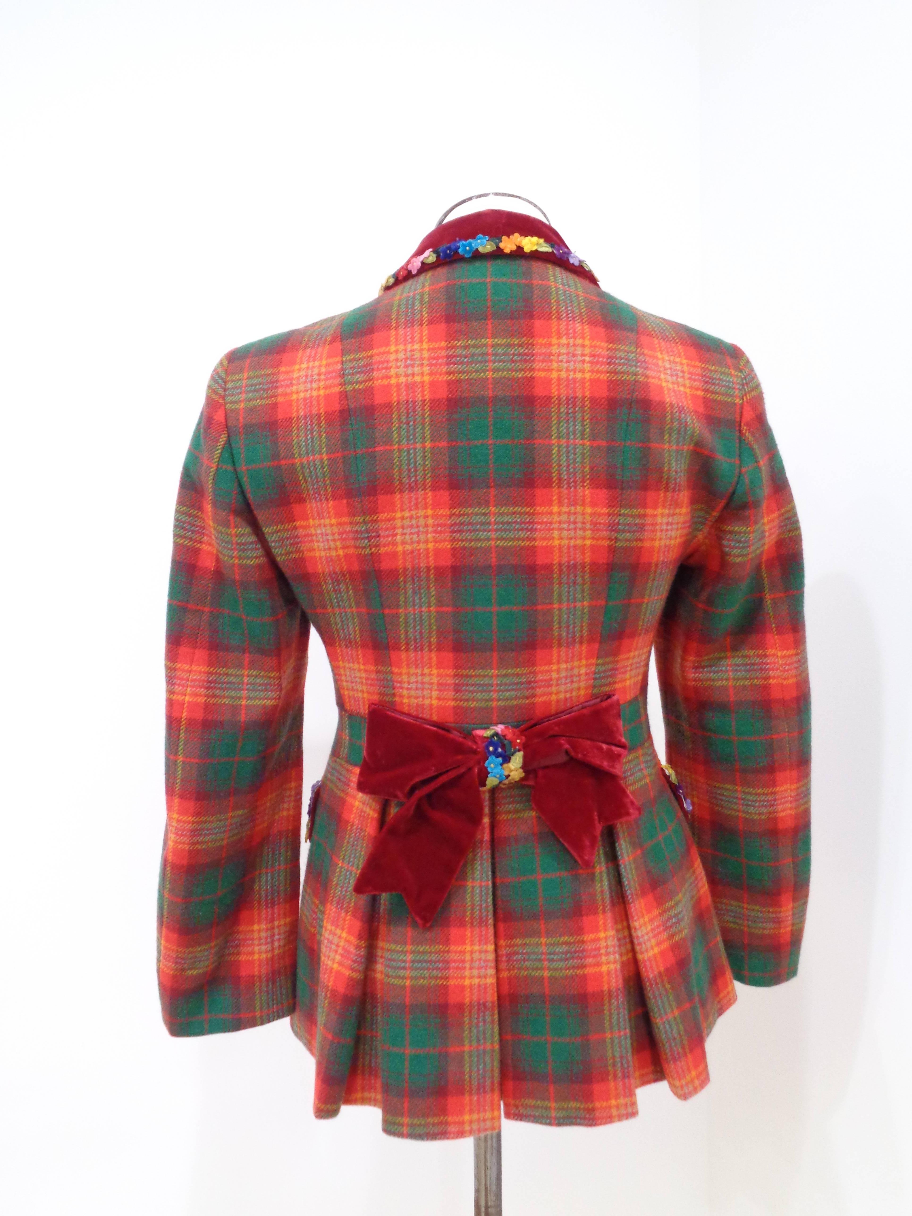 Moschino Cheap & Chic tartan Jacket In Excellent Condition In Capri, IT