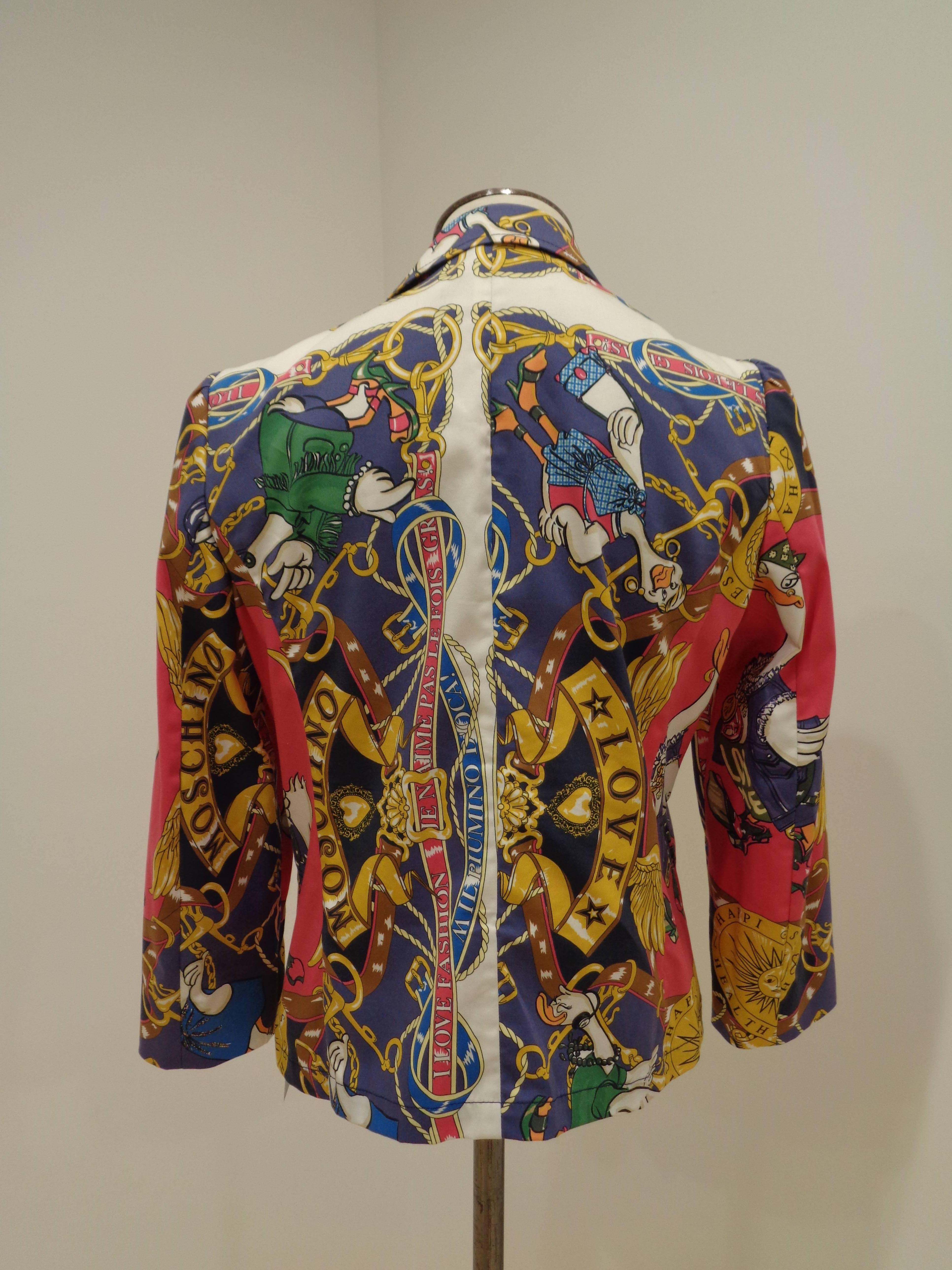 Marron Veste en canard Moschino Love