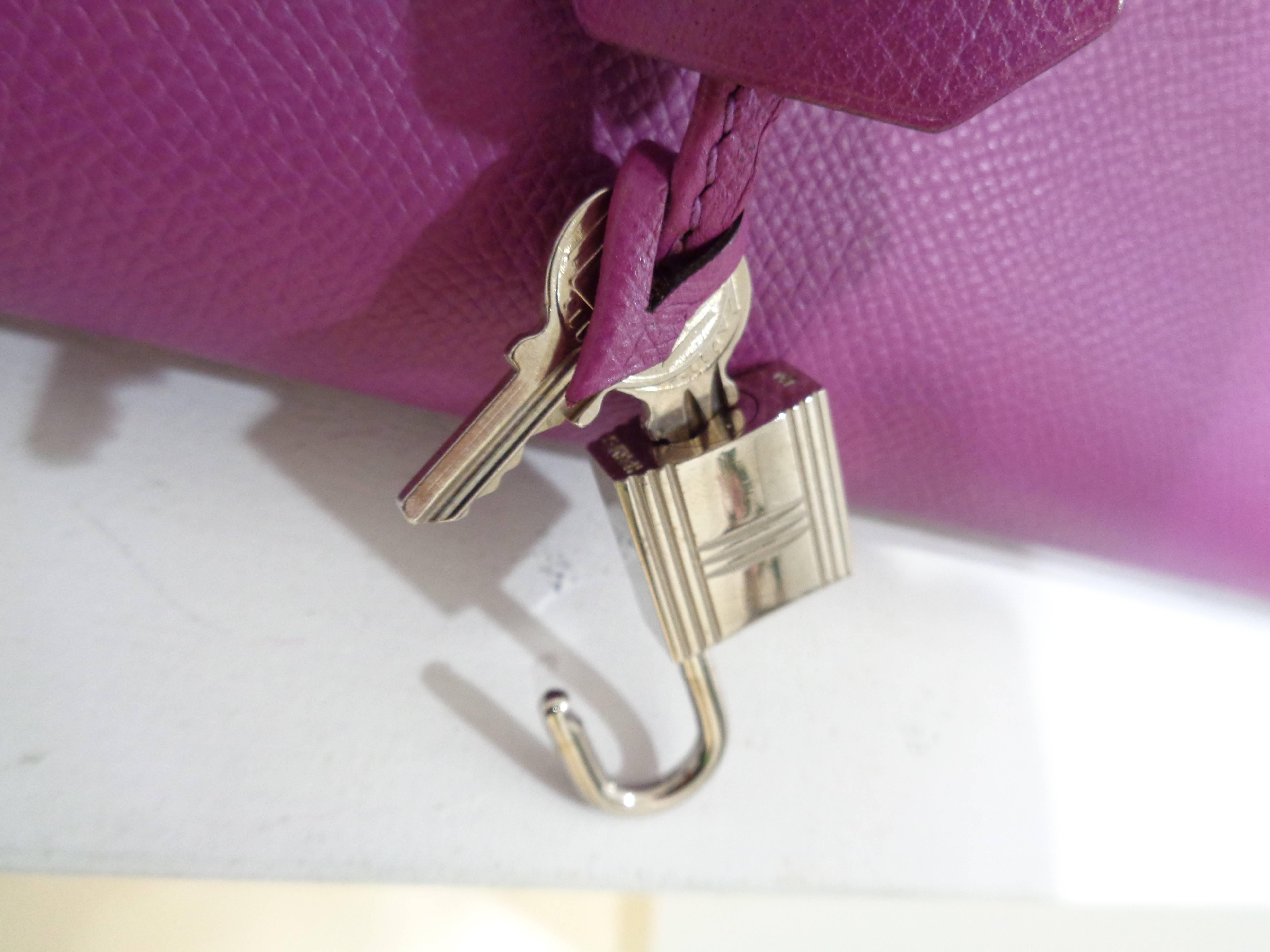 purple birkin bag