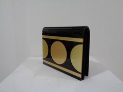 Valentino Garavani black and gold tone bag