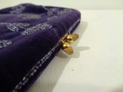 Gucci purple velvet vintage bag