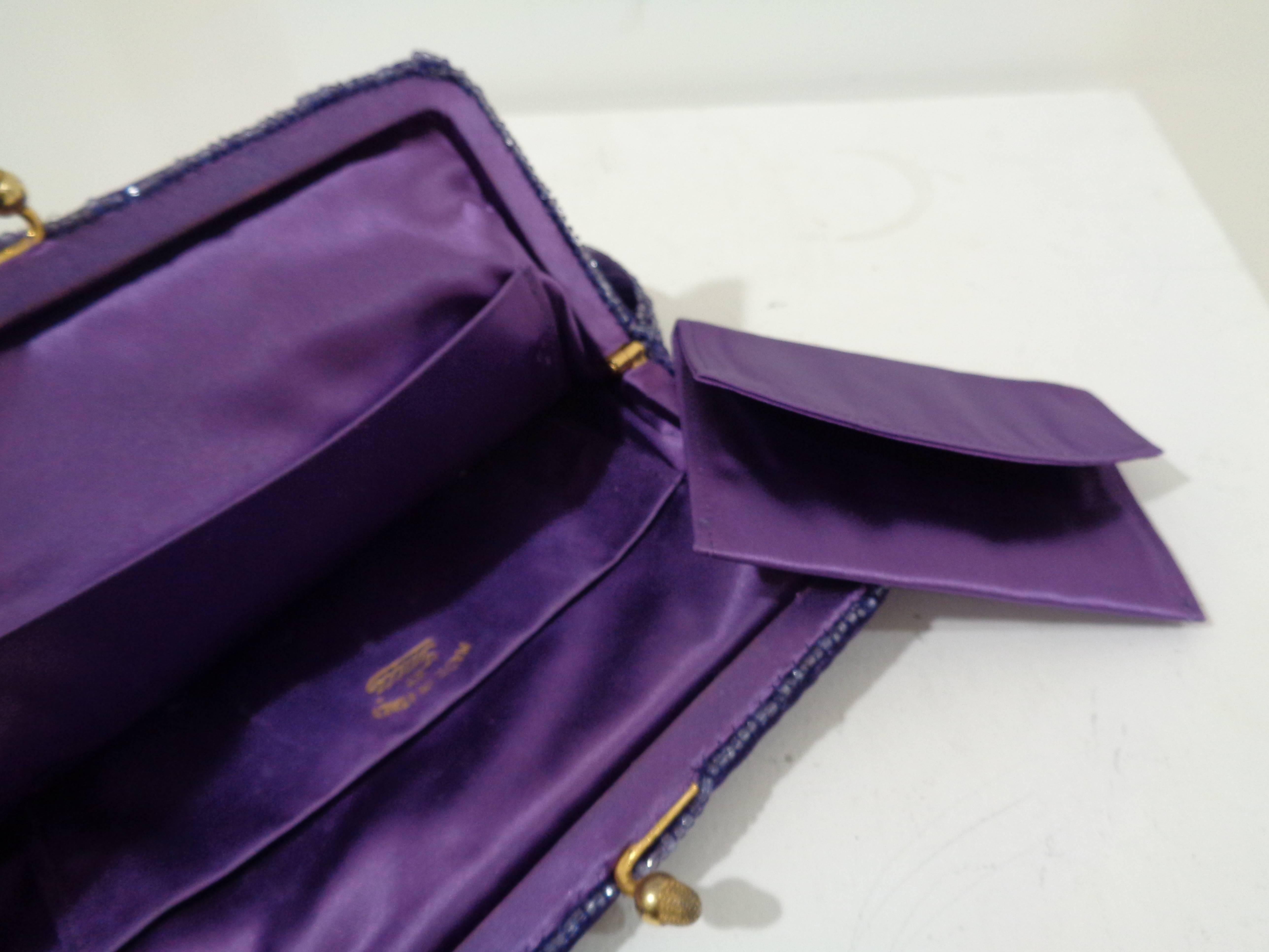 Women's or Men's Gucci purple velvet vintage bag