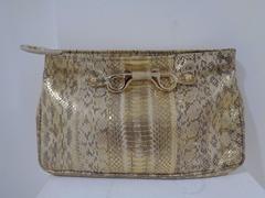 Jimmy Choo gold and silver tone pochette
