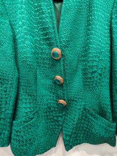 Vintage Avedon Green Blazer Jacket Size M Unisex Made in Italy