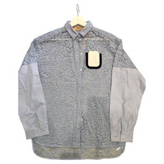 N21 light blue lace lilac shirt