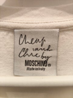 1990s Moschino Cheap and Chic "in love we trust"cotton t-shirt