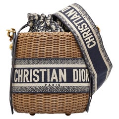 Christian Dior Oblique Wicker bucket bag