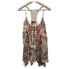 Haut multicolore à perles pour femme Etro, taille 44, excellent état