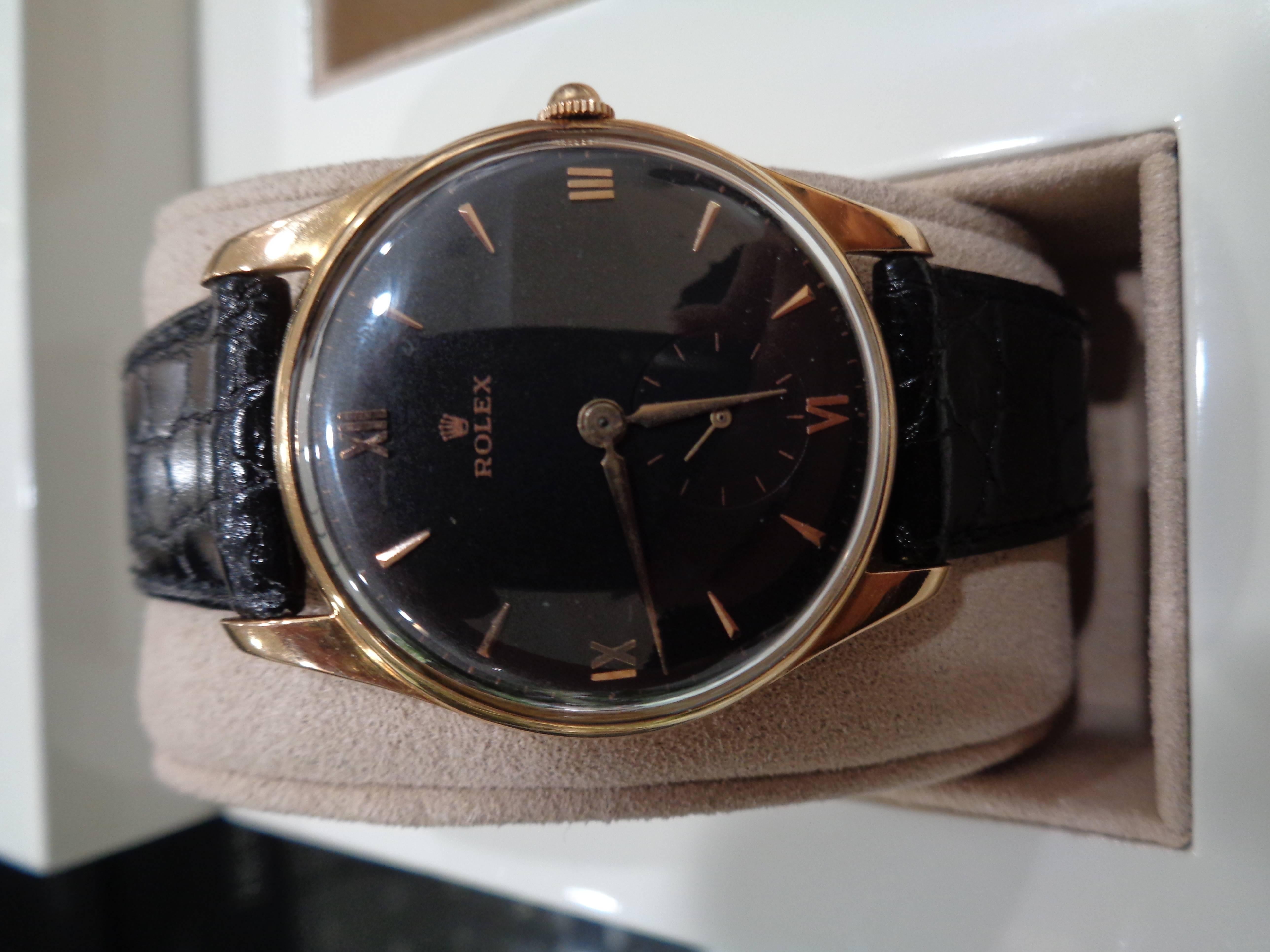 Rolex Black Gold Watch  Still with box