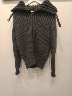 Cardigan en cachemire gris Hermès, taille S