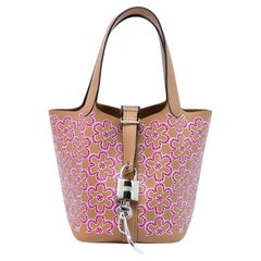 Hermès Micro Swift Lucky Daisy Picotin Lock 14