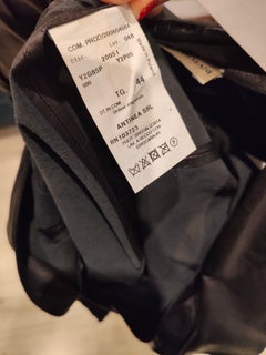 Emporio Armani by Giorgio Armani black leather jacket size 44