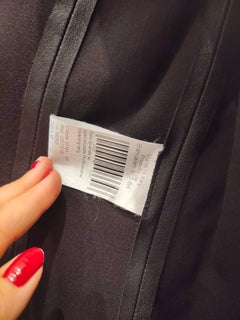 Giacca di pelle nera Blancha degli anni '90, taglia XS