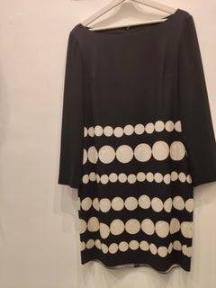Moschino Couture black polkadots dress size 44