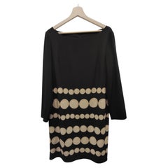 Vestido negro de lunares de Moschino Couture, talla 44