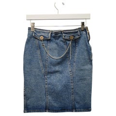 Fendissime by Fendi denim skirt size 44