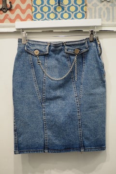 Fendissime by Fendi denim skirt size 44