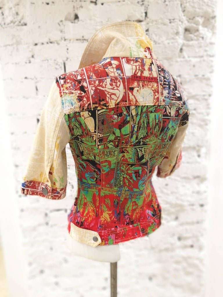 Jean Paul Gaultier multicoloured jacket For Sale at 1stdibs