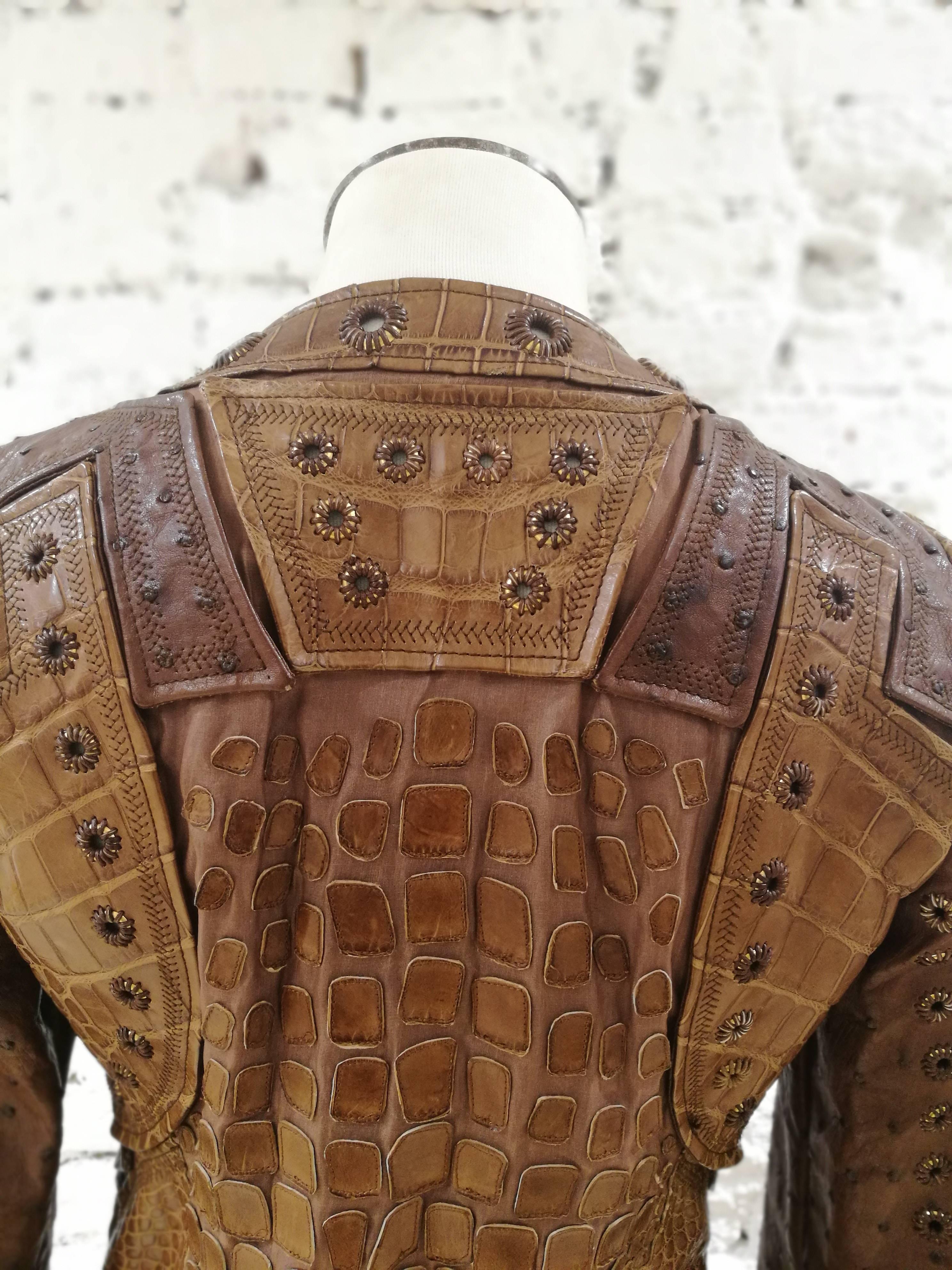 Gucci crocodile jacket discount