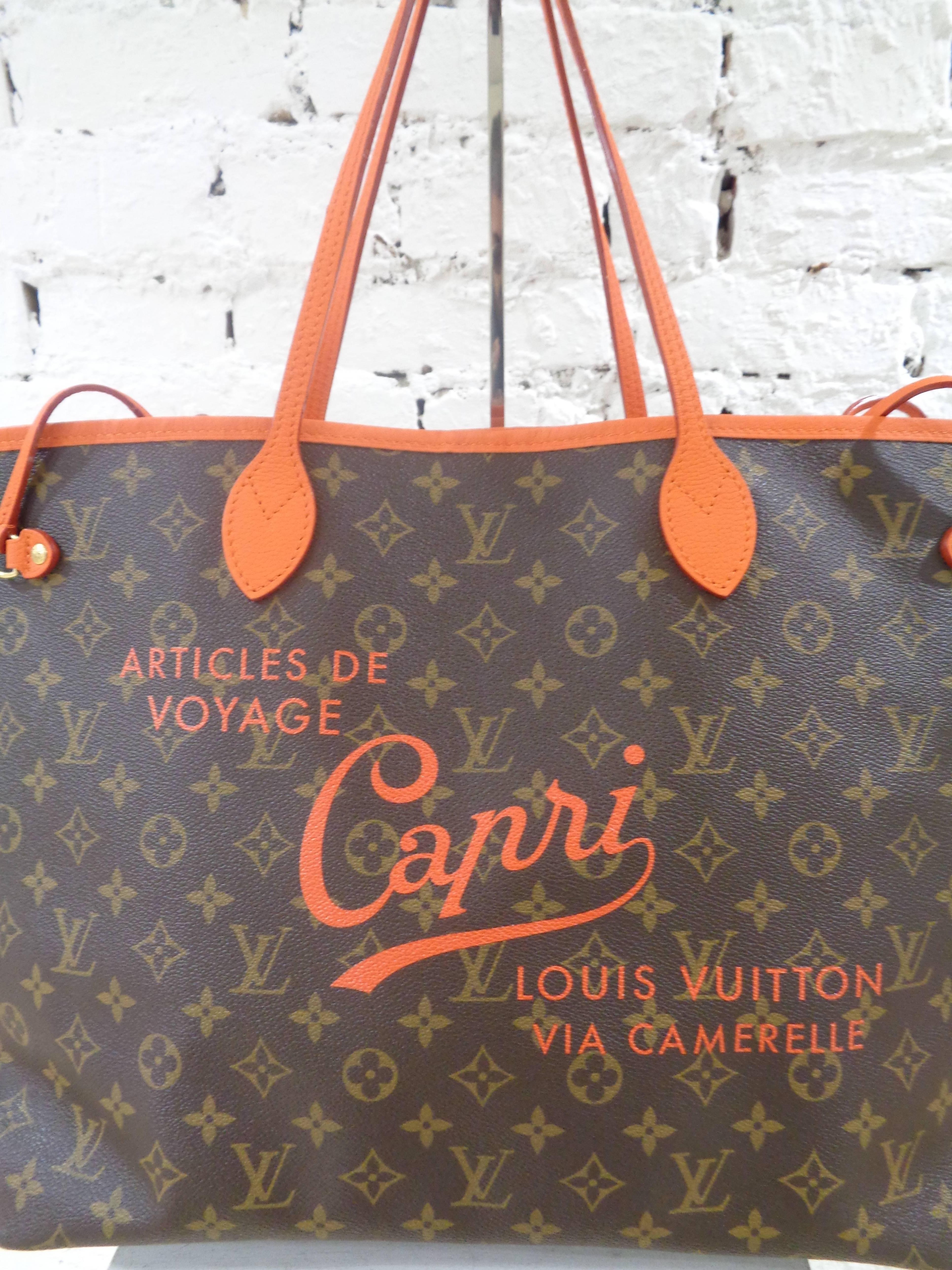 Louis Vuitton neverfull GM Ikat Capri Limited Edition

Rare and hard to find unique limited edition by Louis Vuitton for Capri.

Monogram with orange tone written totally made in france and unworn bag

code: M40987