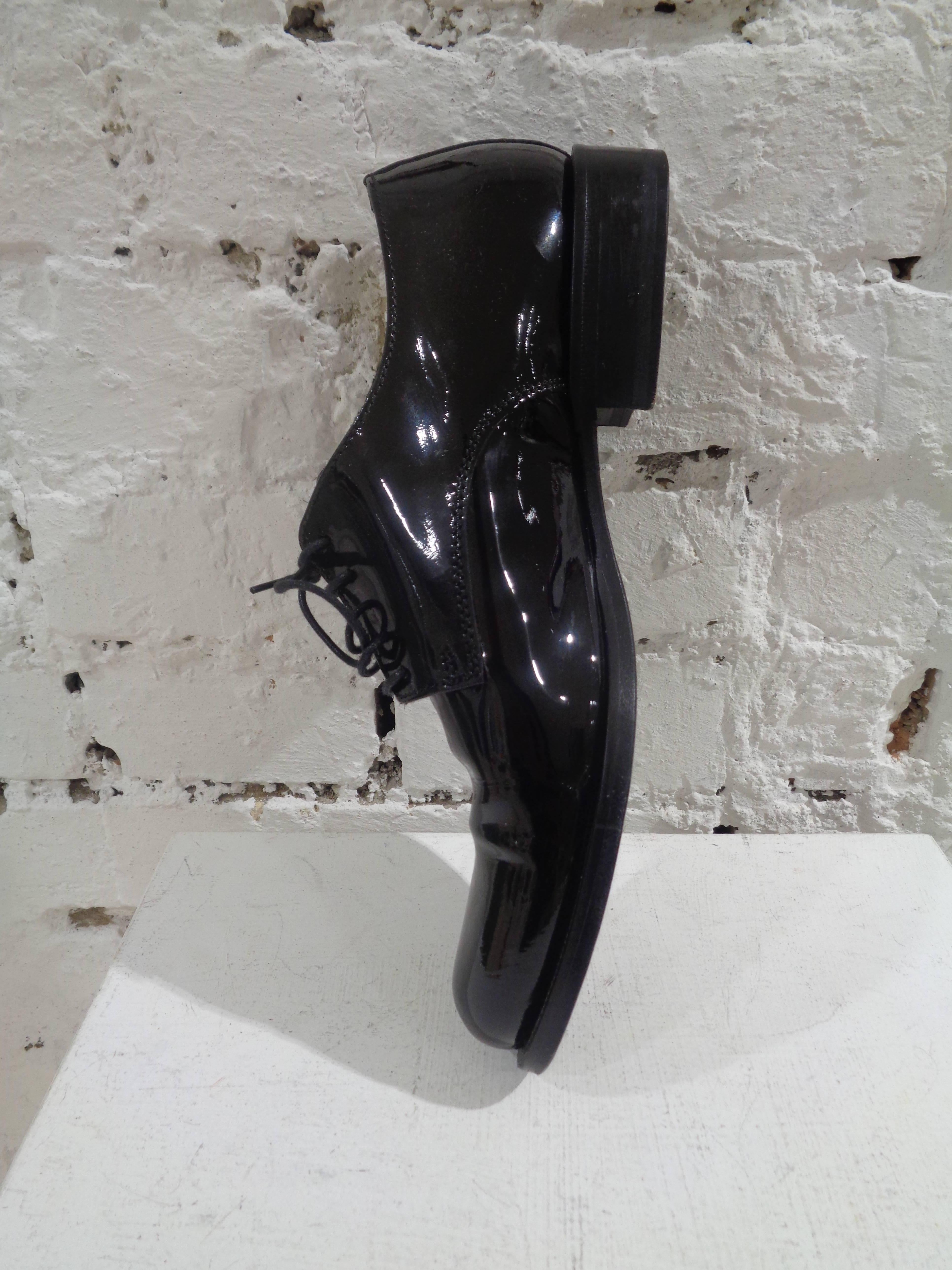 Black Dsquared2 black patent - vernis leather loafer For Sale