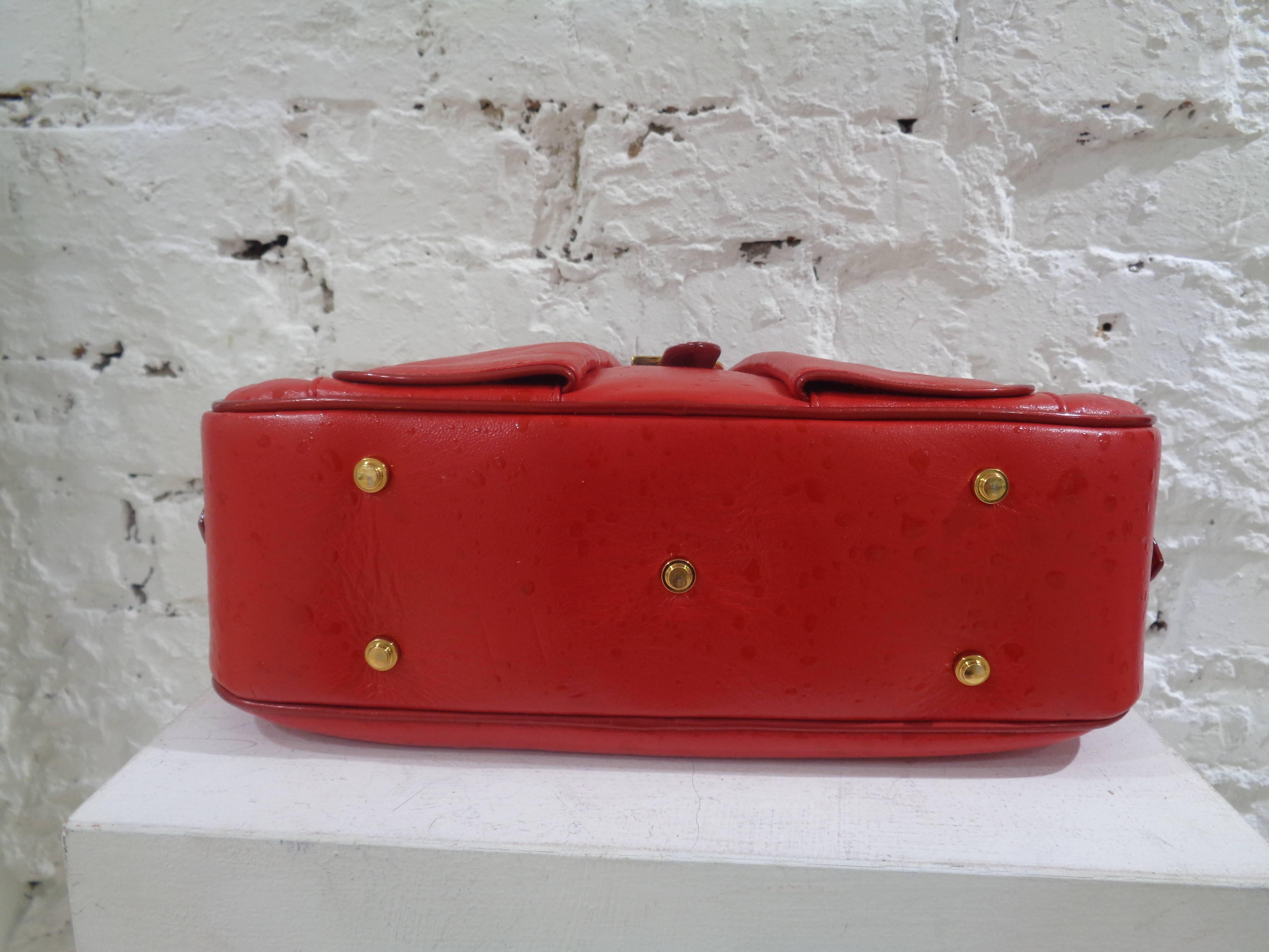 christian dior red handbag