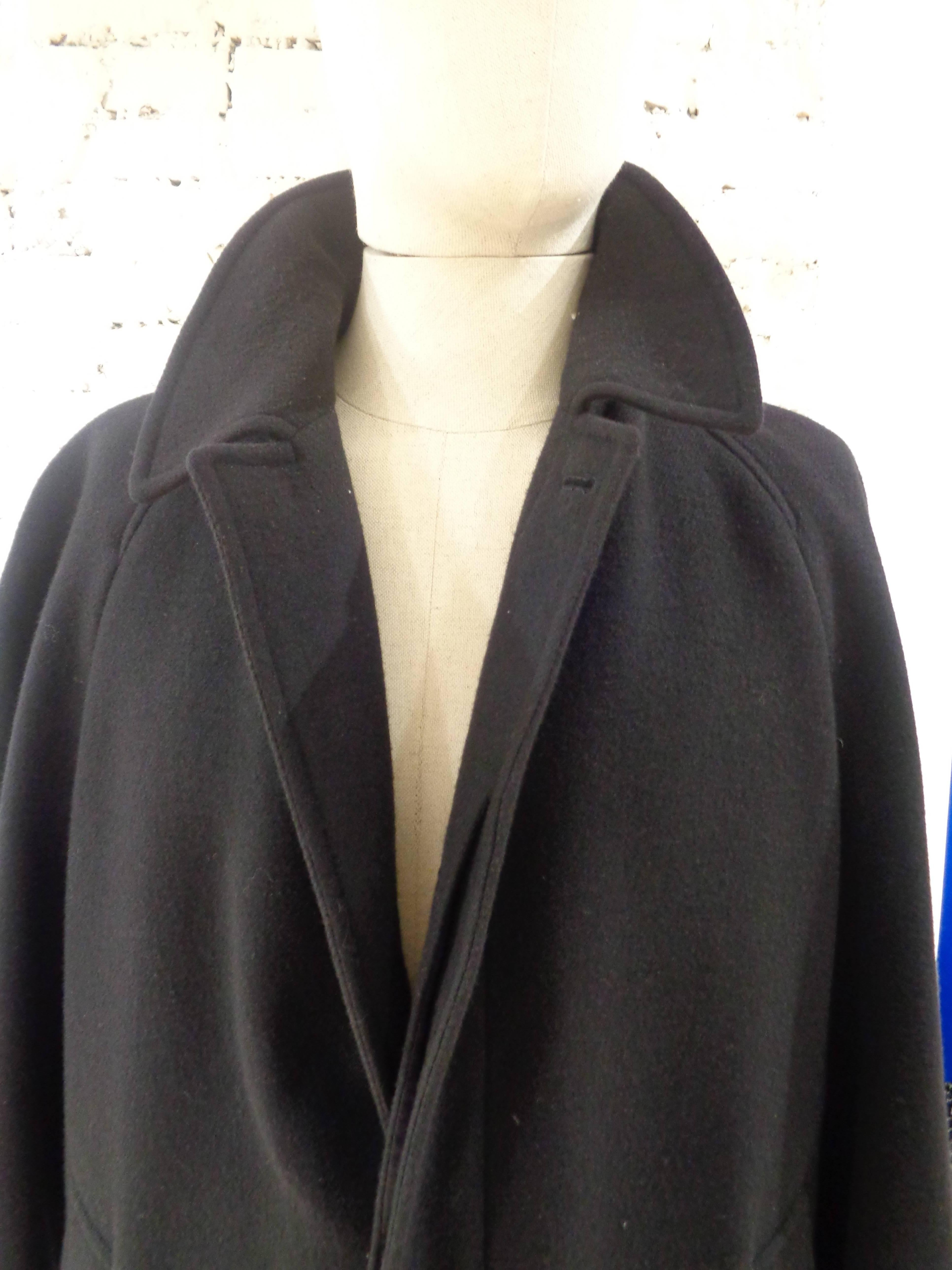 Fendi black wool men coat 

totally made in italy
size 50