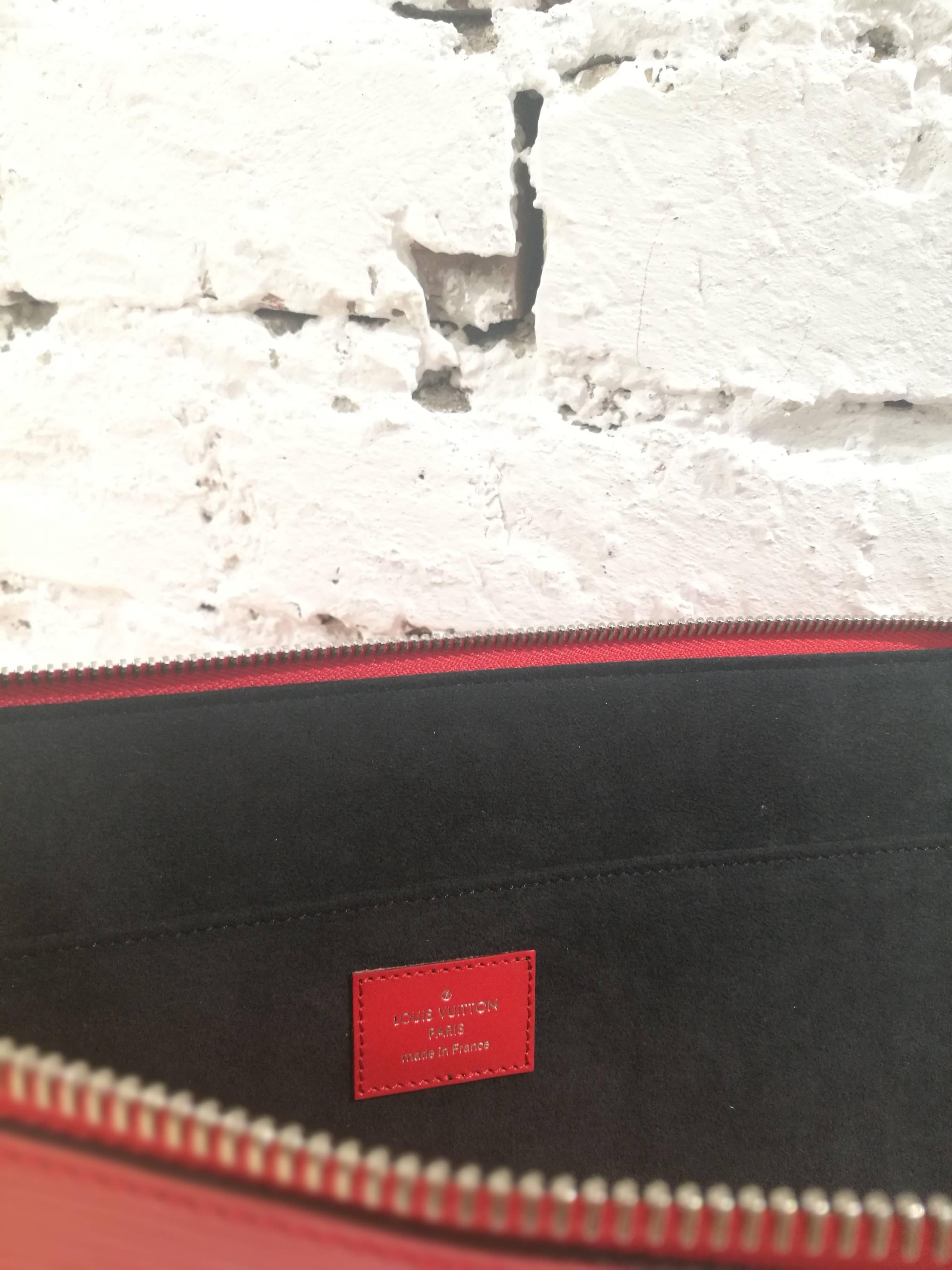 Louis Vuitton Red epi leather Supreme Holder 1