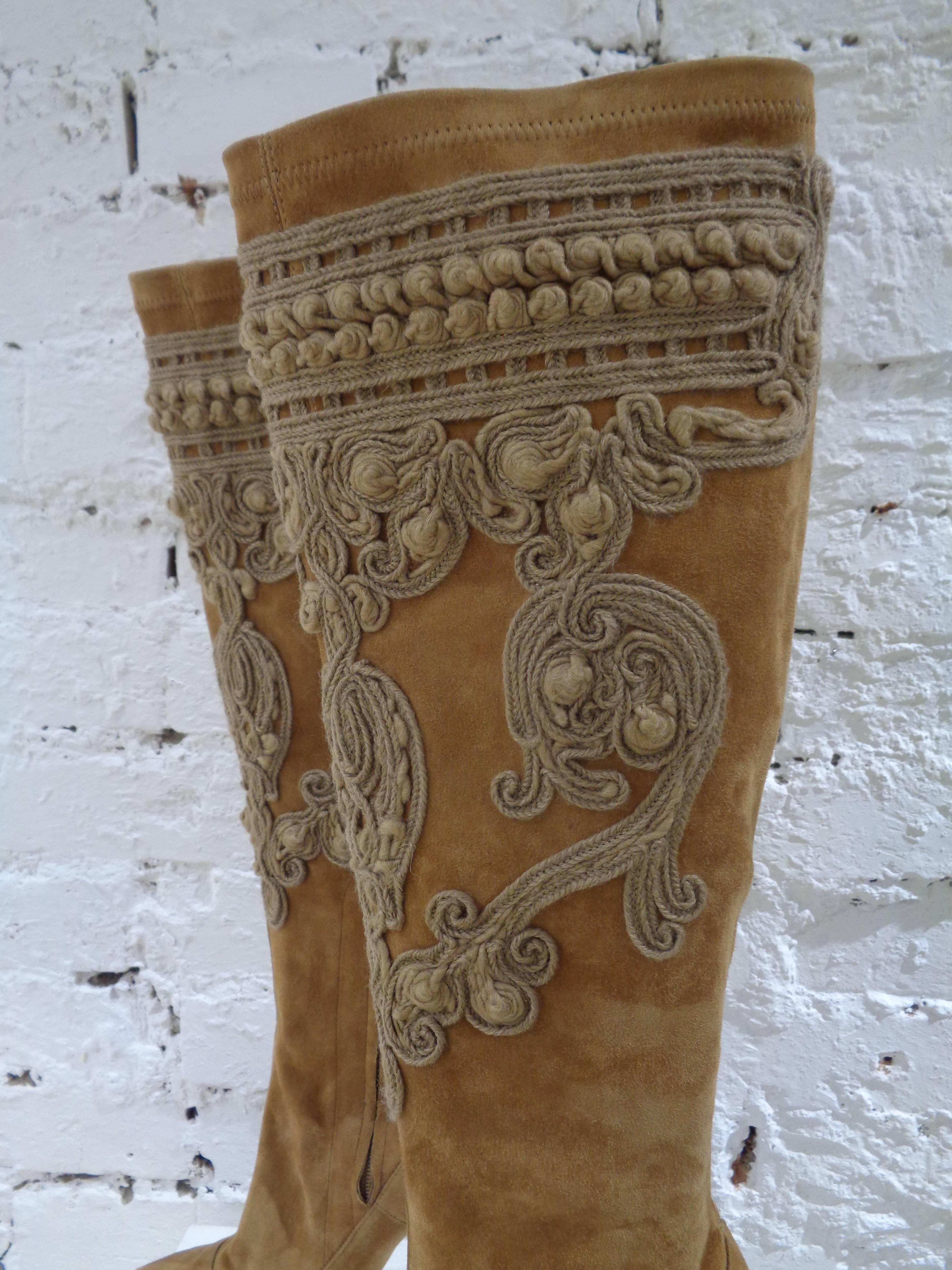Women's Ermanno Scervino beige boots