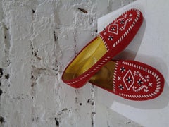 Prada red suede unworn loafer