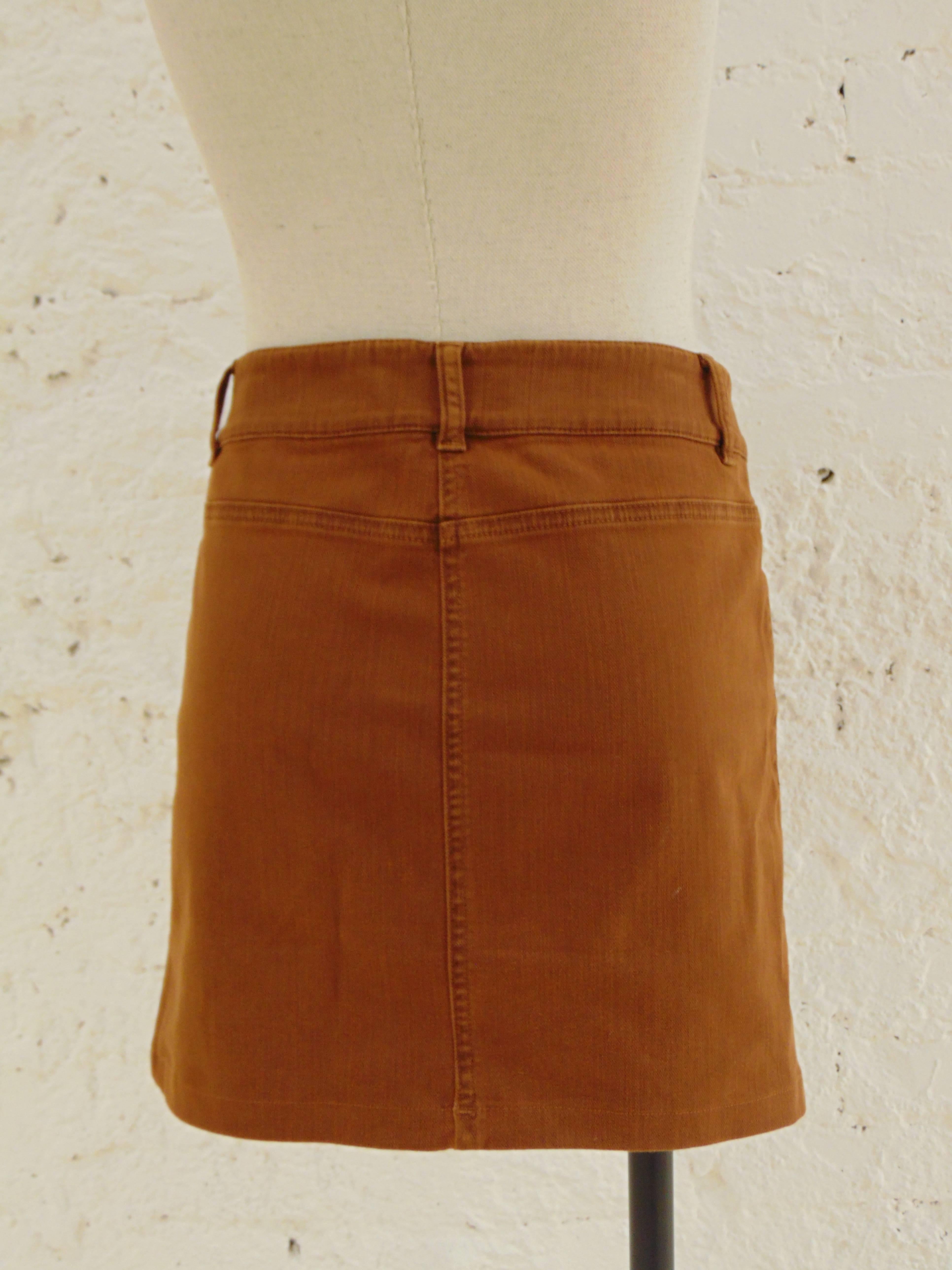 Brown Chanel brown vintage skirt