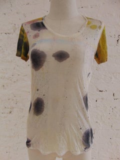 Helmut Lang see through multicoloured cotton shirt