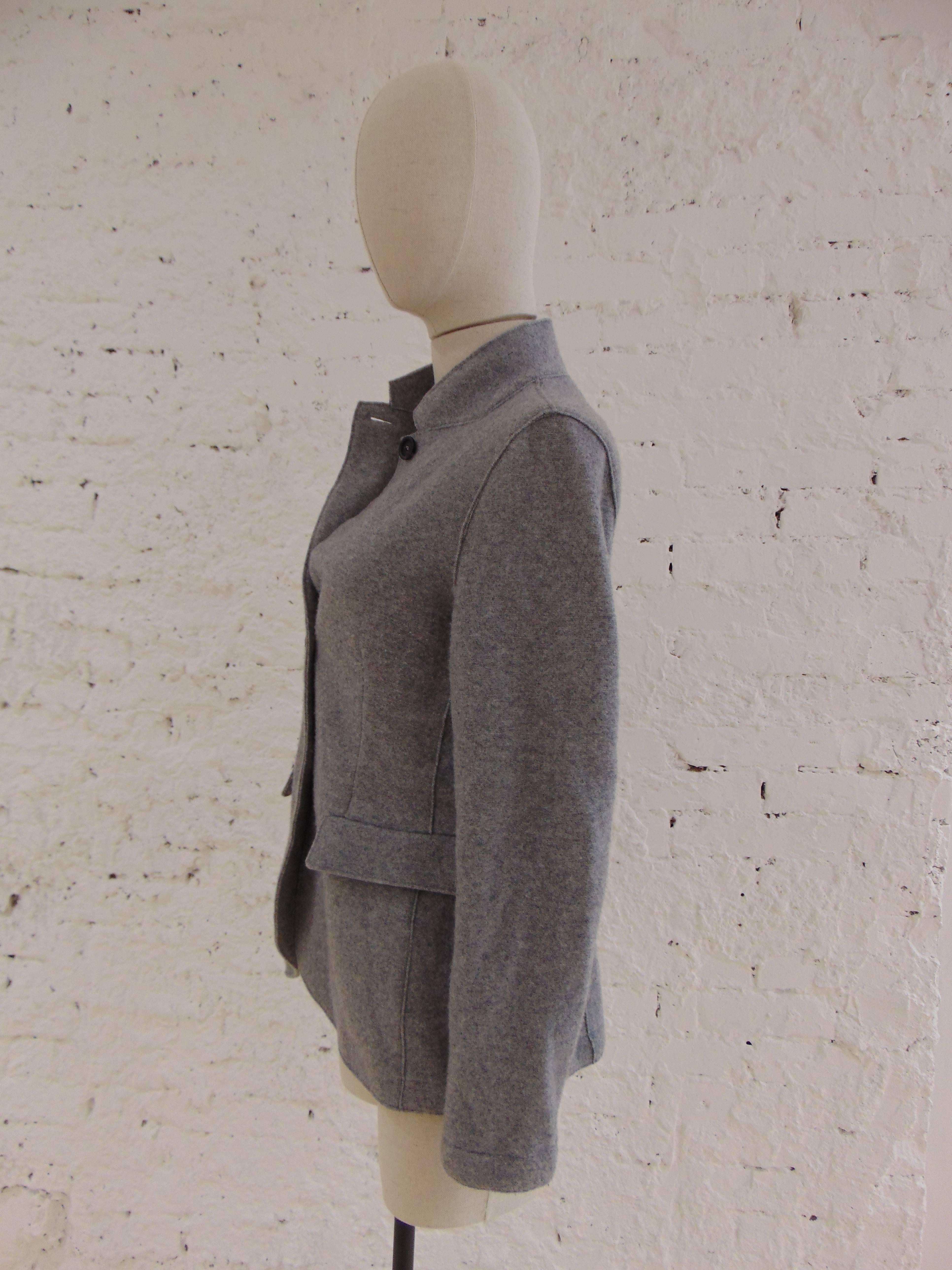 Gray Harris Wharf grey wool jacket For Sale