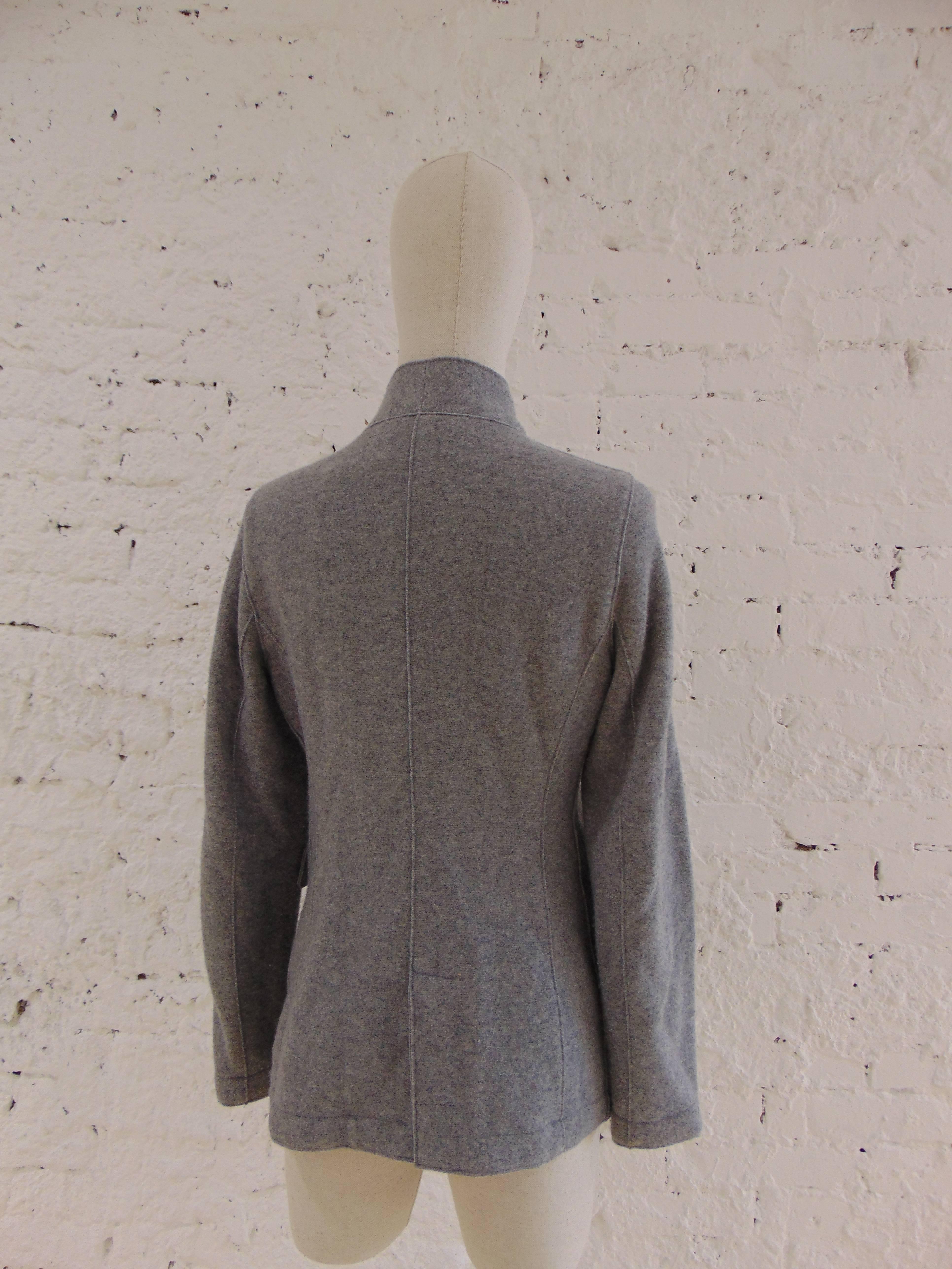 Harris Wharf grey wool jacket In Excellent Condition For Sale In Capri, IT