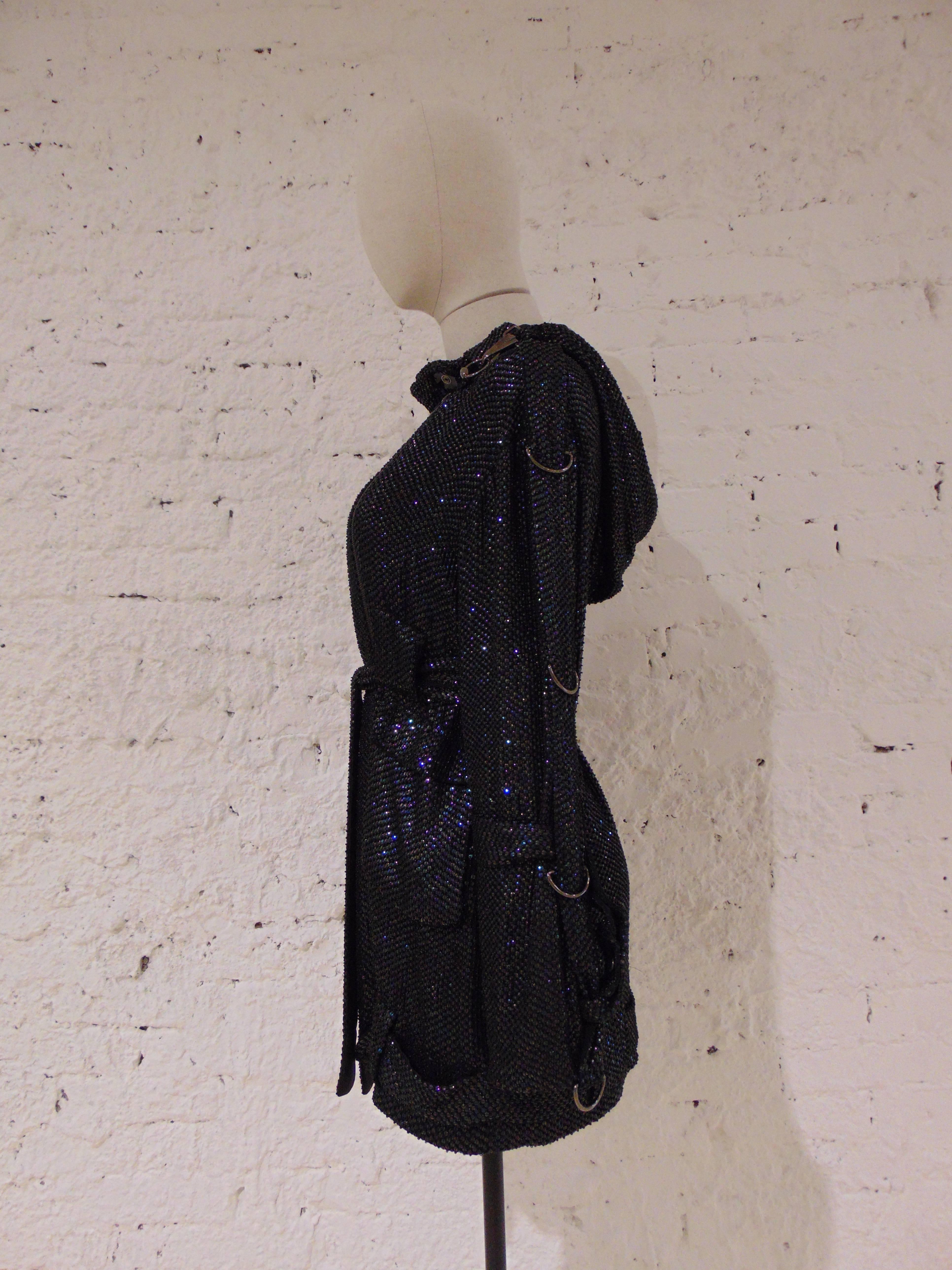 Gucci unique sequined hood coat, 2009  4