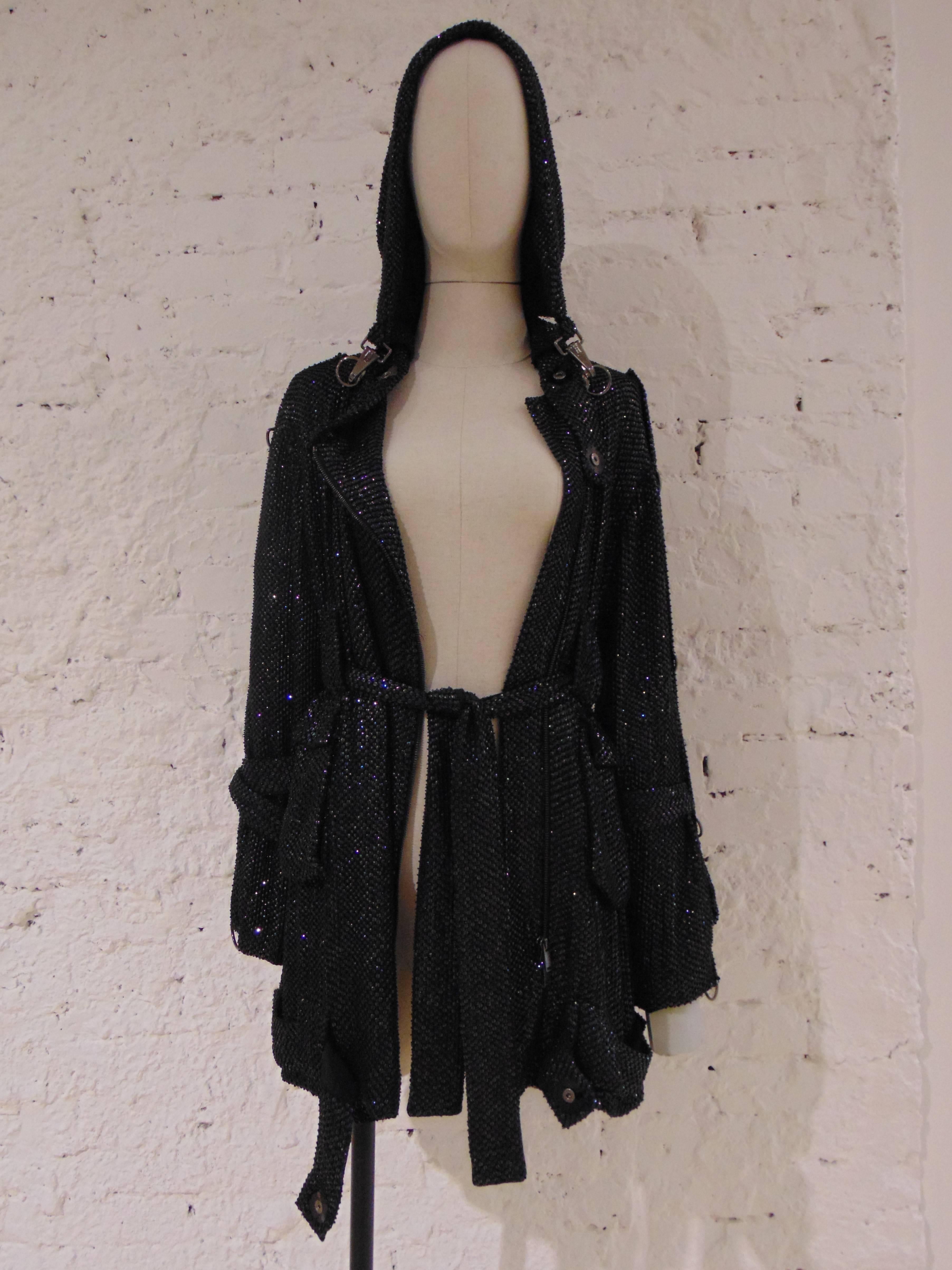 Women's or Men's Gucci unique sequined hood coat, 2009 