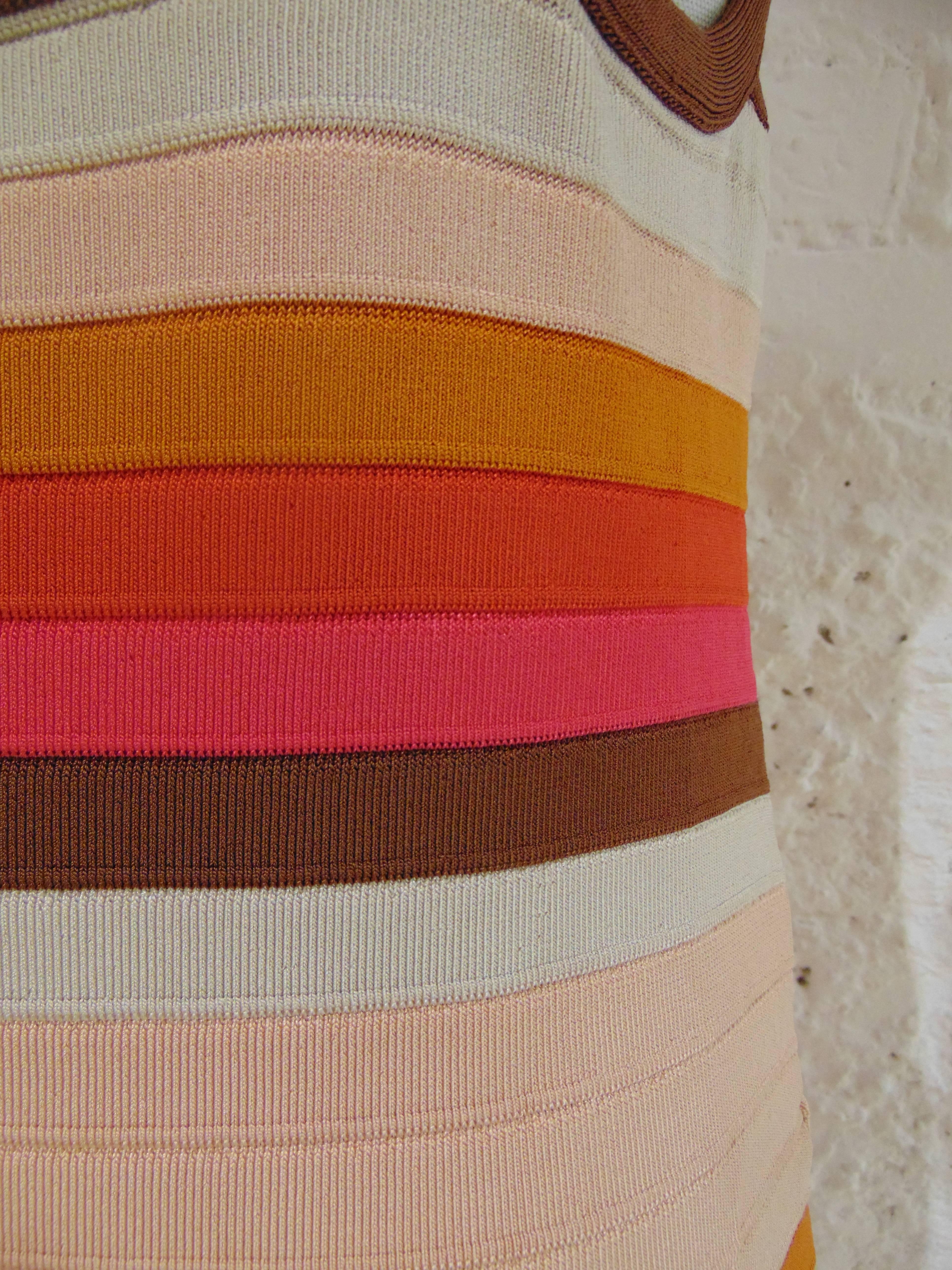 M by Missoni multicoloured stripes dress 4