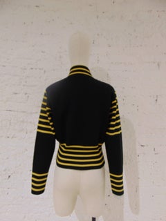 Versace Jeans Couture black yellow jacket