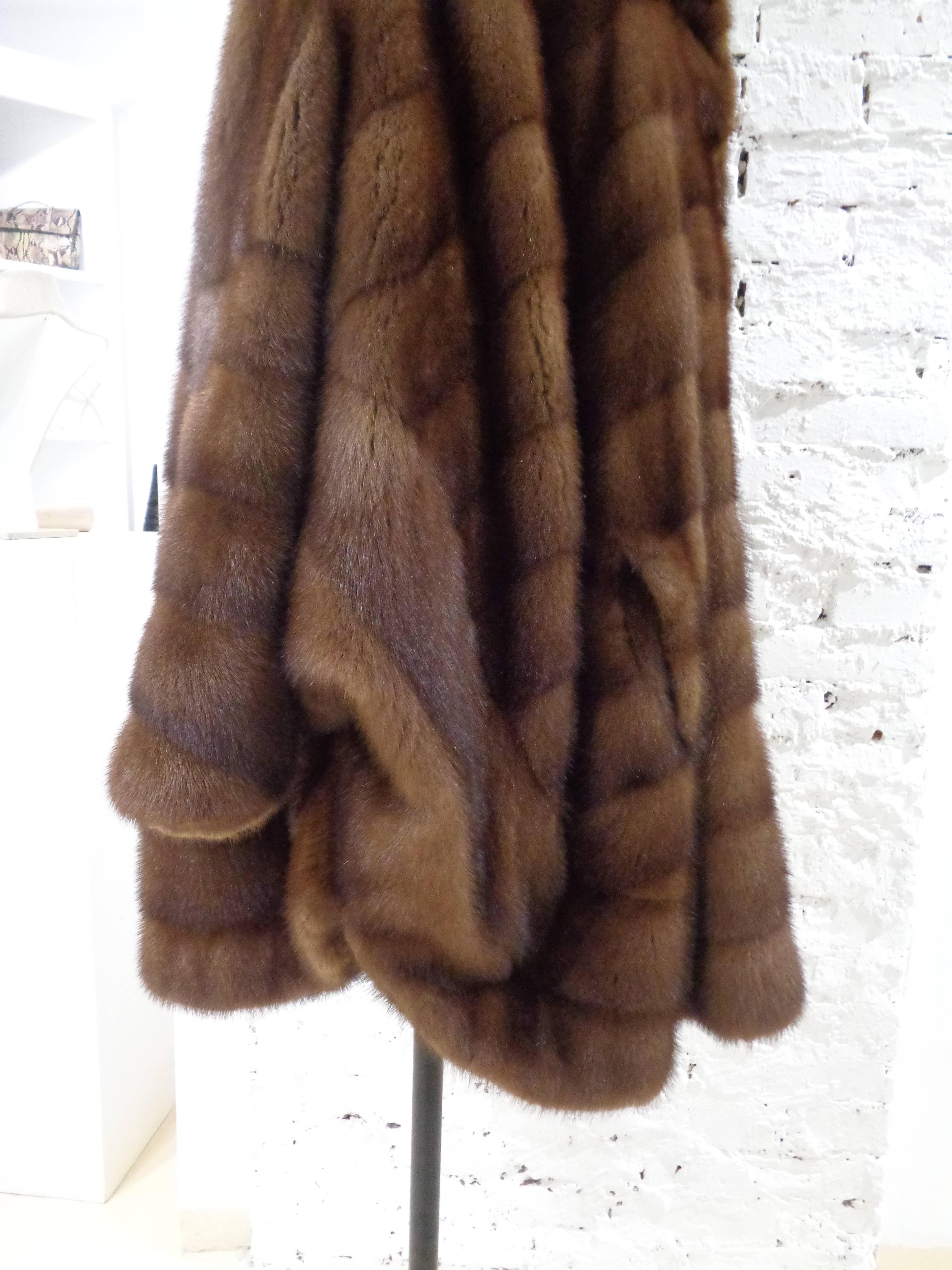 Black Carlo Tivoli brown marten fur