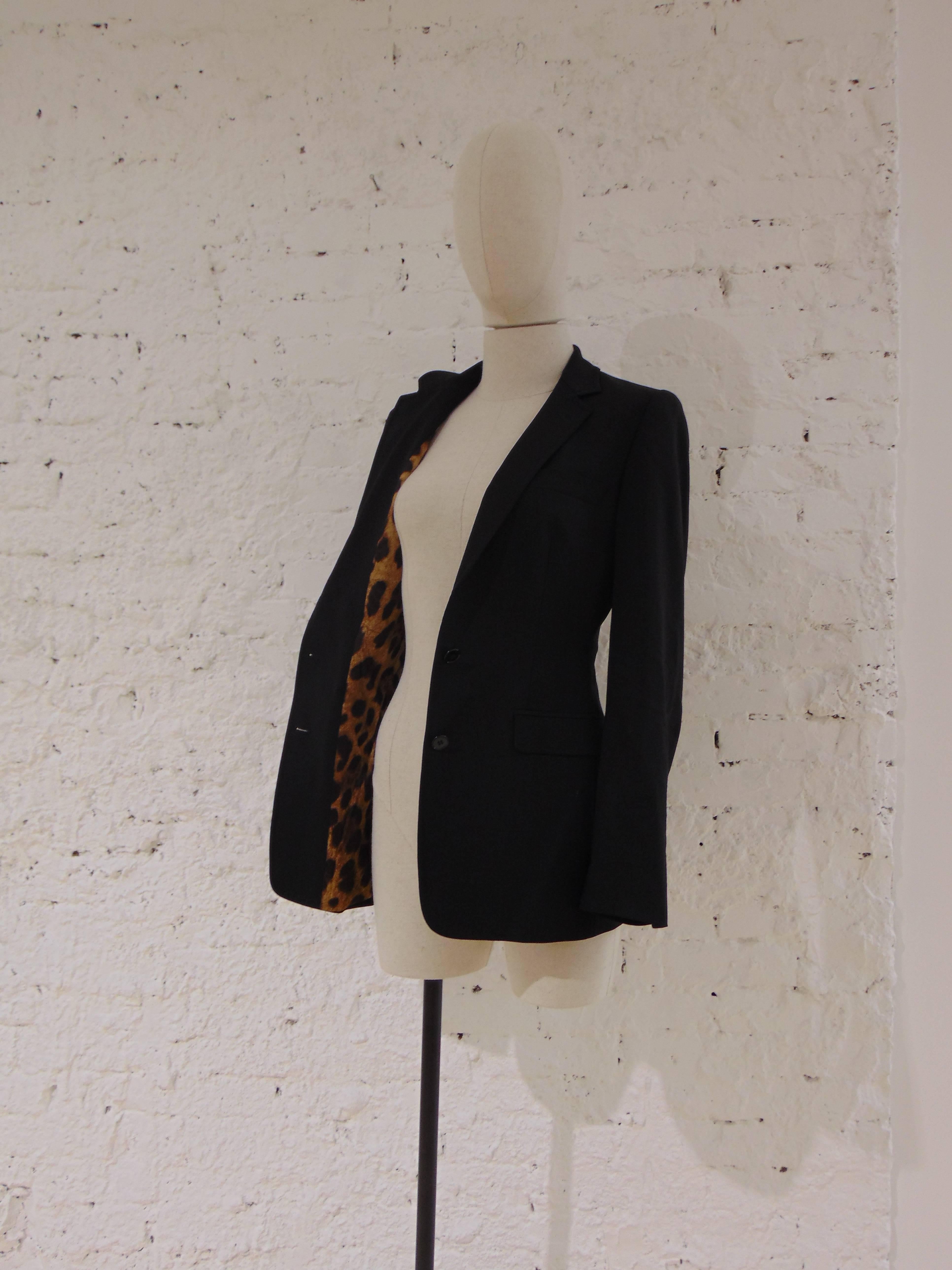 Dolce & Gabbana black cotton jacket In Excellent Condition In Capri, IT