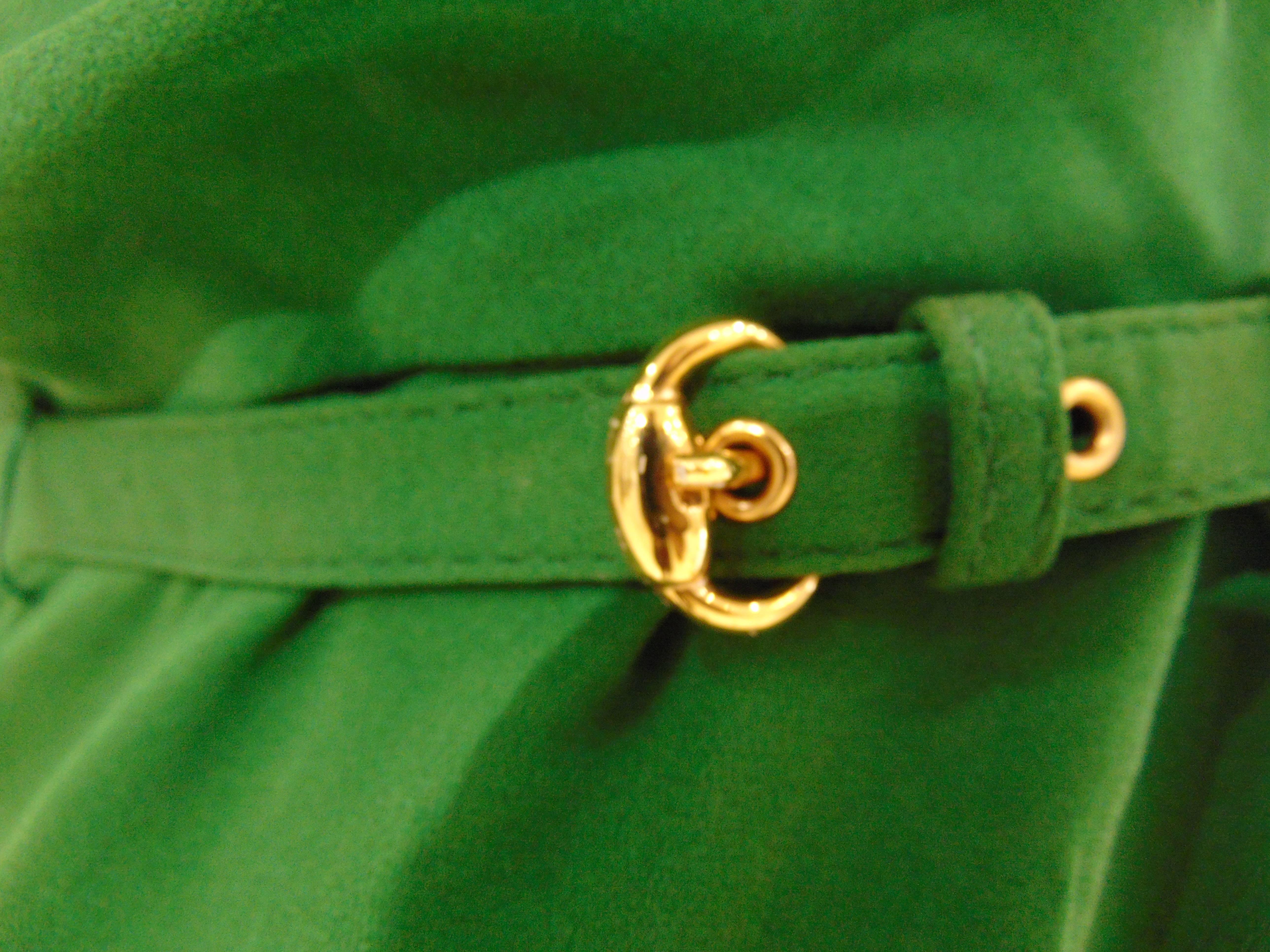 2004 Gucci green silk dress with belt 3