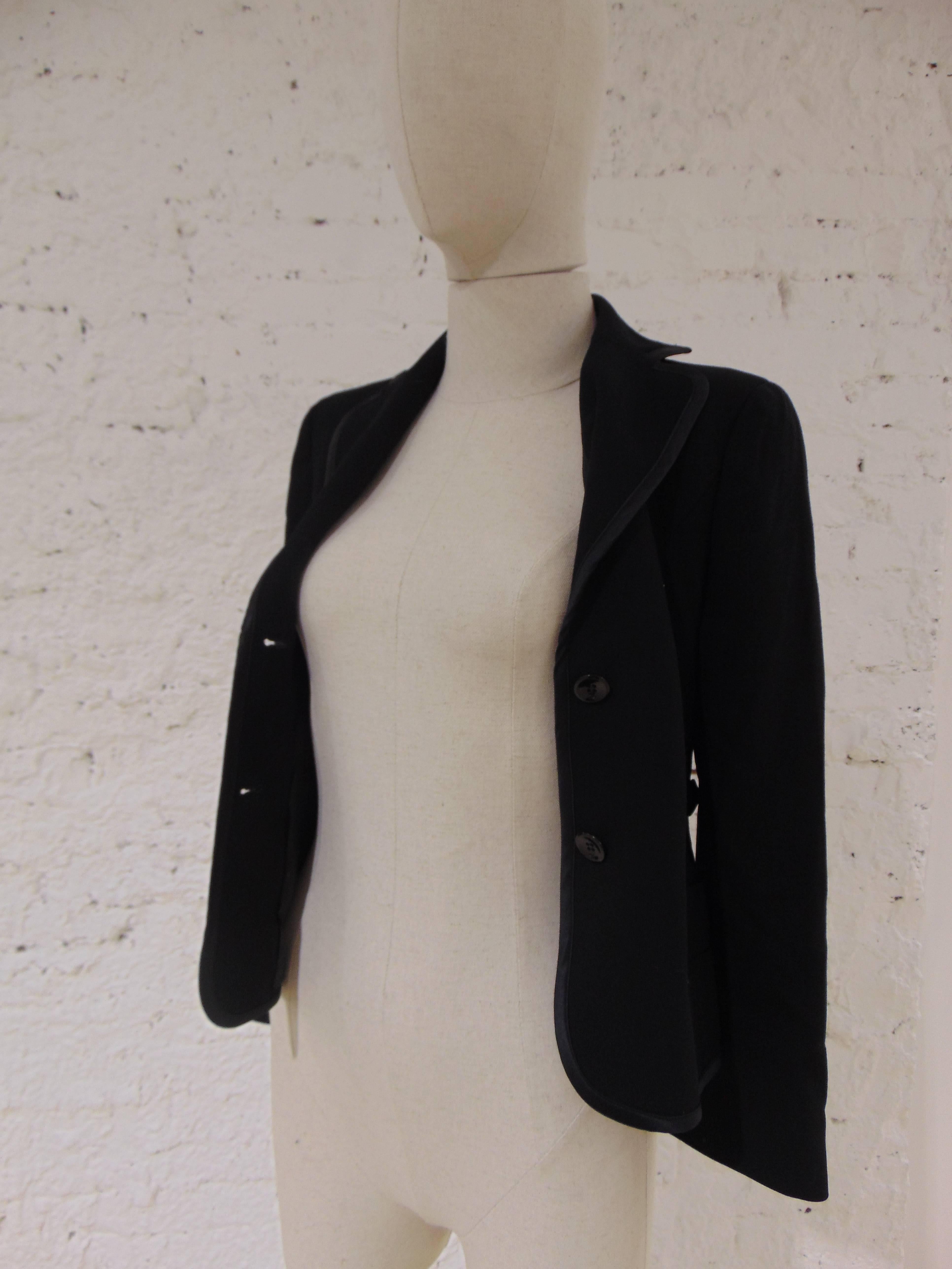 Valentino black cotton blazer jacket
size M 