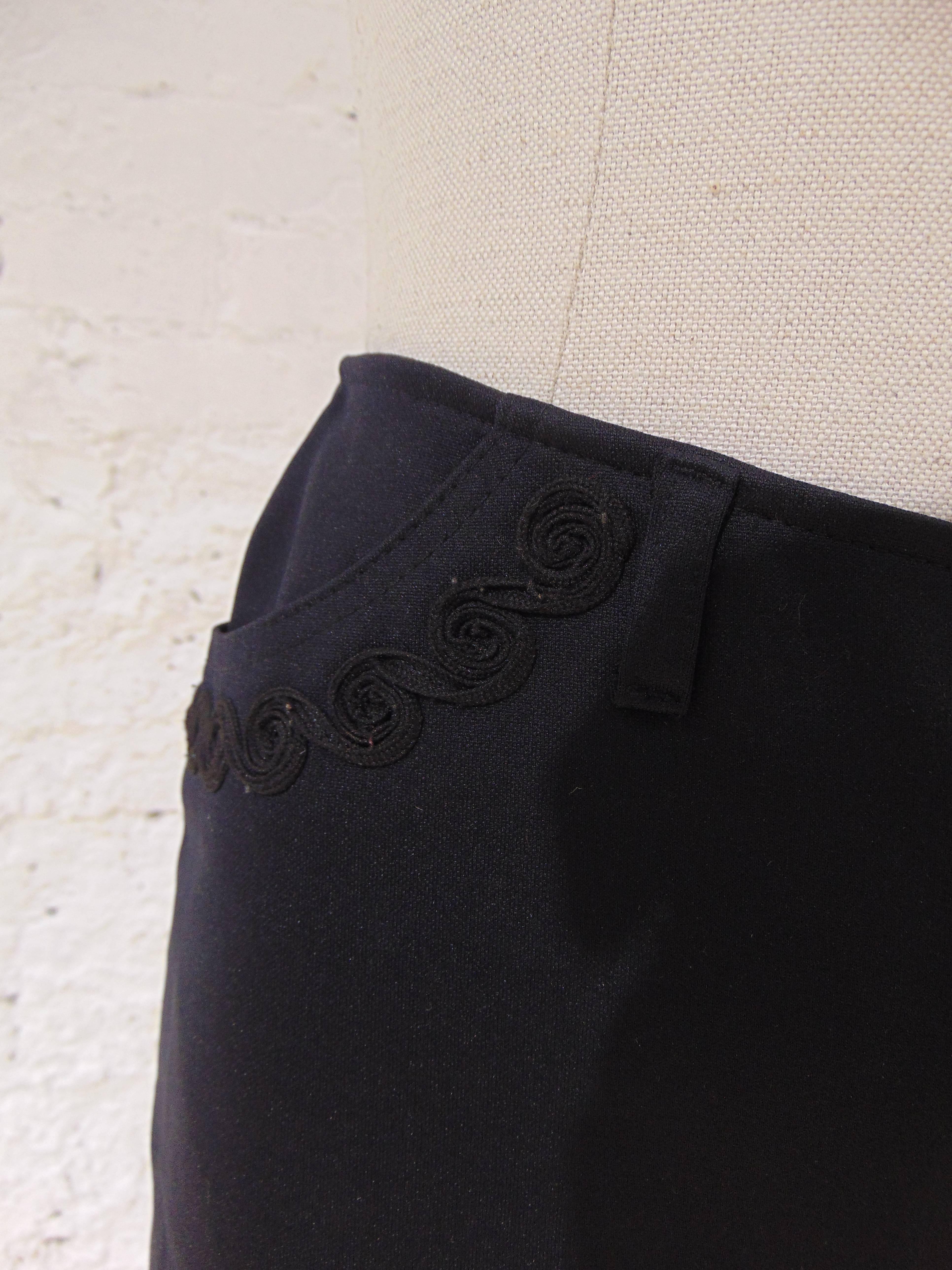 Roccobarocco black mini skirt In Excellent Condition In Capri, IT
