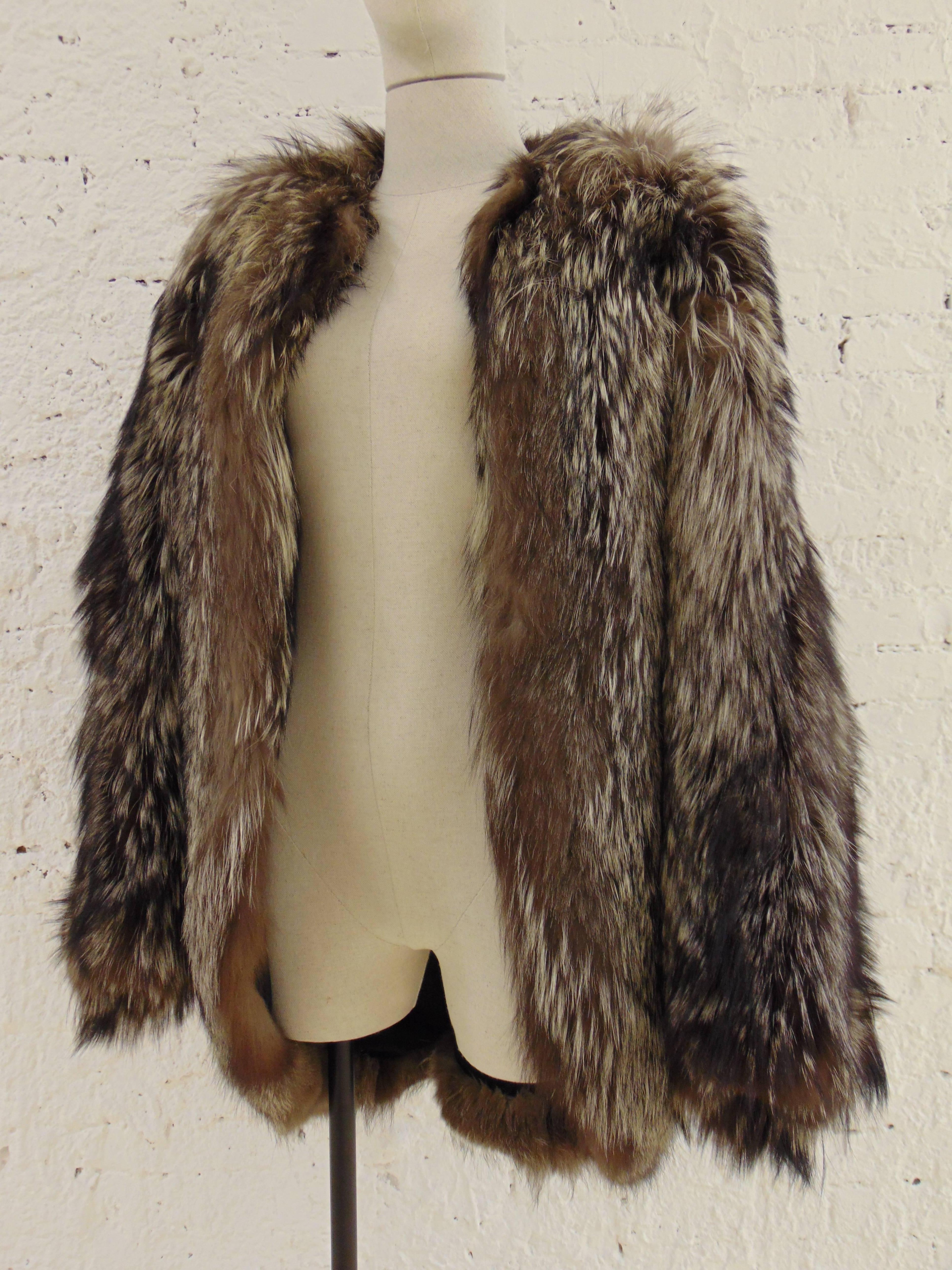 Fendi silver fox fur, 1990  In Excellent Condition In Capri, IT