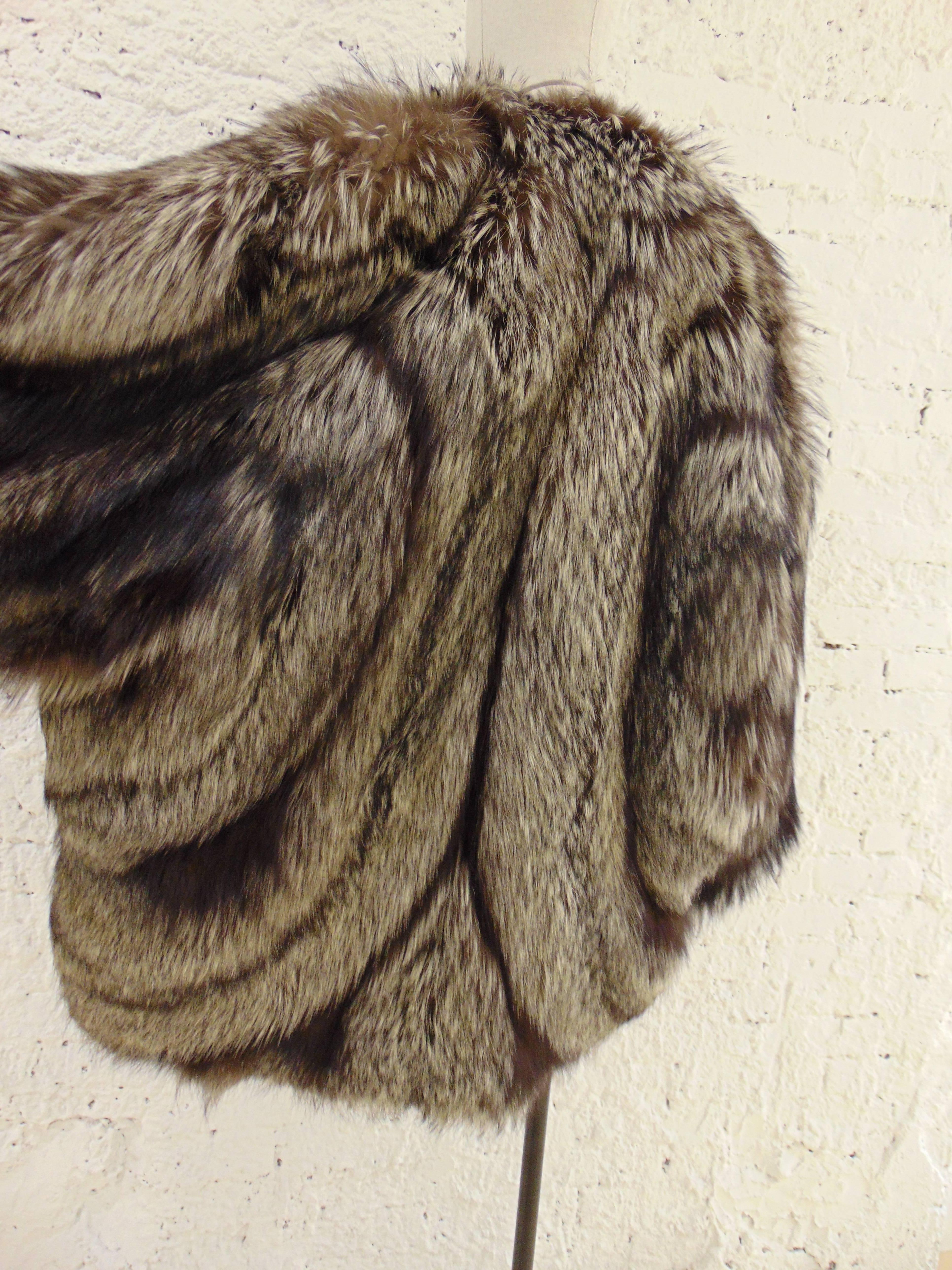 Women's Fendi silver fox fur, 1990 