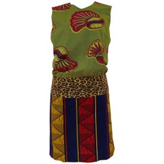 Stella Jean green multicoloured dress 