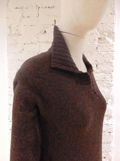 Balenciaga Brown Wool Dress NWOT