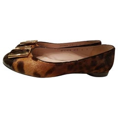 Salvatore Ferragamo unworn pony hair ballerinas