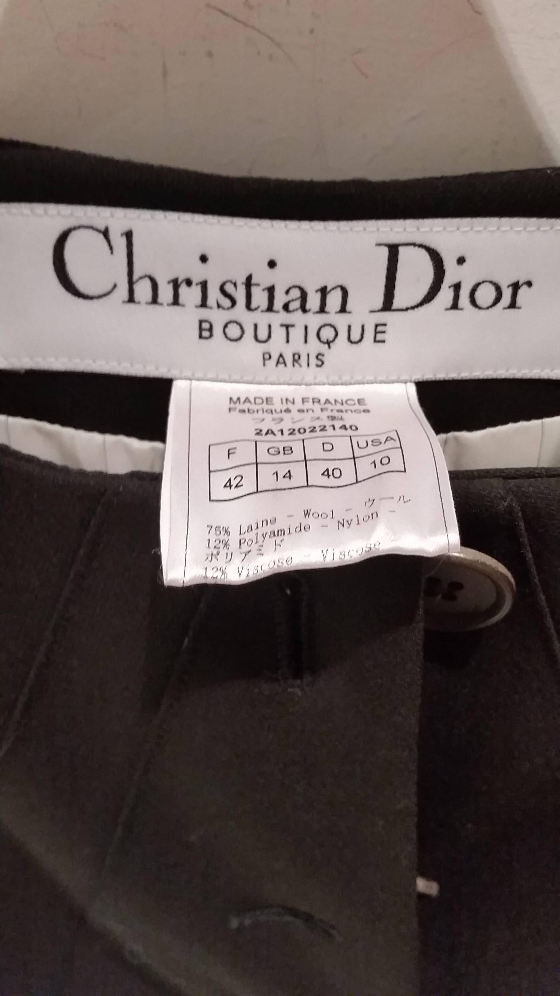 Black 1990s Christian Dior black jacket